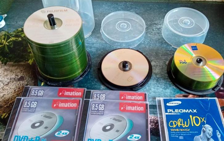 Dvd/cd opneembare schijfjes..., Computers en Software, Beschrijfbare discs, Nieuw, Dvd, Dubbellaags, Op spindel, Ophalen of Verzenden