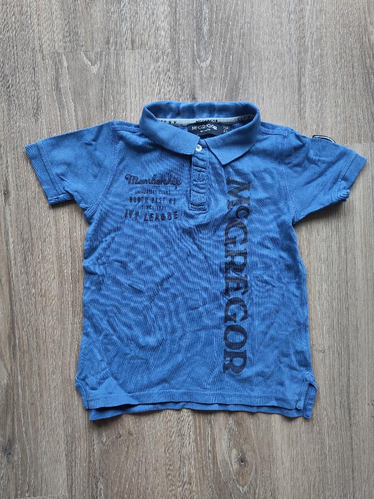 Blauwe polo van McGregor, maat 116, Kinderen en Baby's, McGregor, Ophalen of Verzenden, Zo goed als nieuw, Shirt of Longsleeve