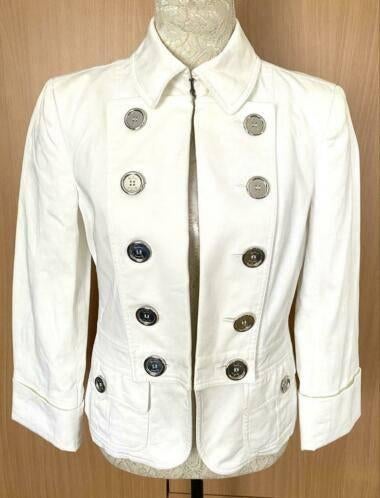 Burberry London jasje maat 40 [v], Kleding | Dames, Jasjes, Kostuums en Pakken, Maat 38/40 (M), Wit, Nieuw, Ophalen of Verzenden