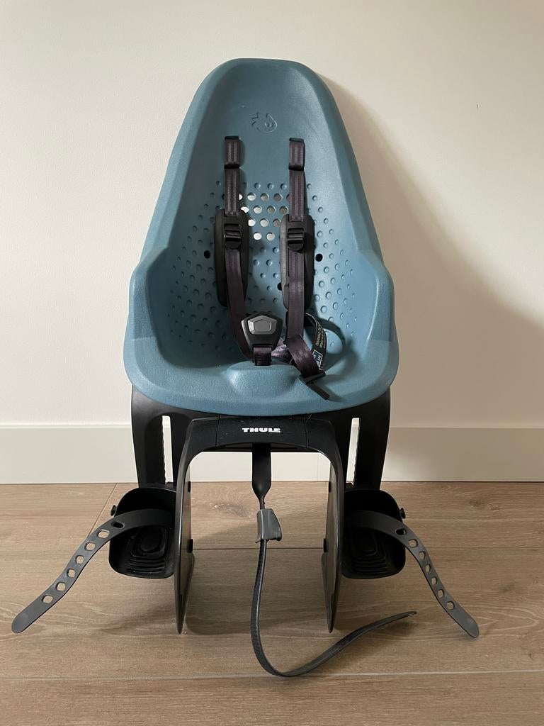 Thule Yepp 2 Maxi Achterkinderzitje - Blauw, Achterzitje, Voetsteuntjes, 9 t/m 18 kg, Ophalen of Verzenden