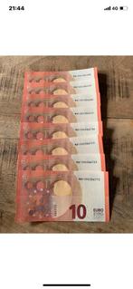 Set van 8 ongebruikte 10 euro biljetten, Ophalen of Verzenden, Overige landen, 10 euro, Setje