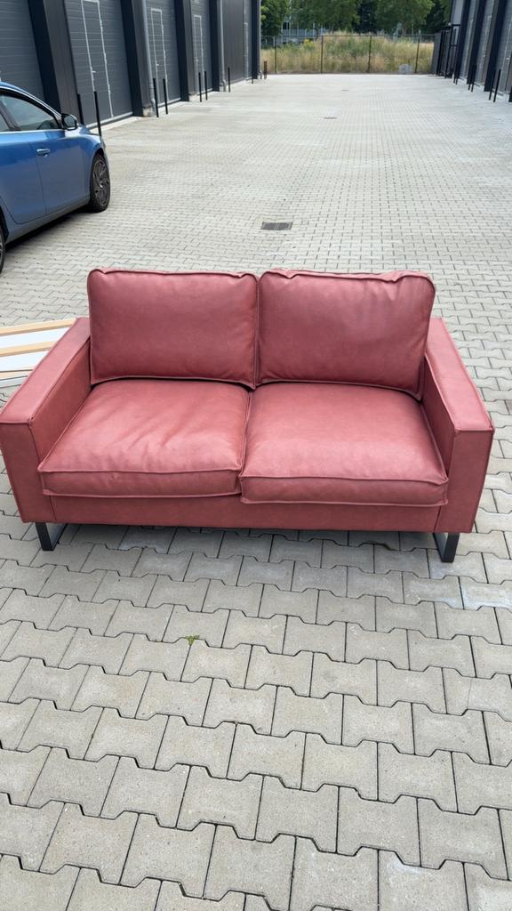 Roze bank in prima staat, Ophalen of Verzenden, Gebruikt, Tweepersoons, Stof