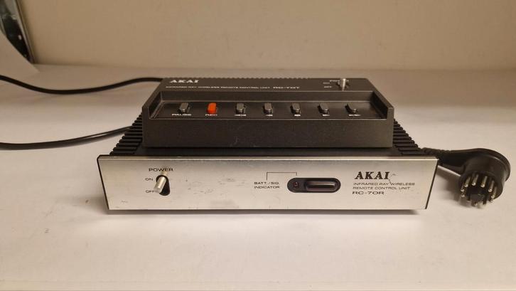 Akai RC-70R + RC-70T afstandsbediening voor Akai GX-serie, Audio, Tv en Foto, Bandrecorders, Onderdeel, Ophalen of Verzenden