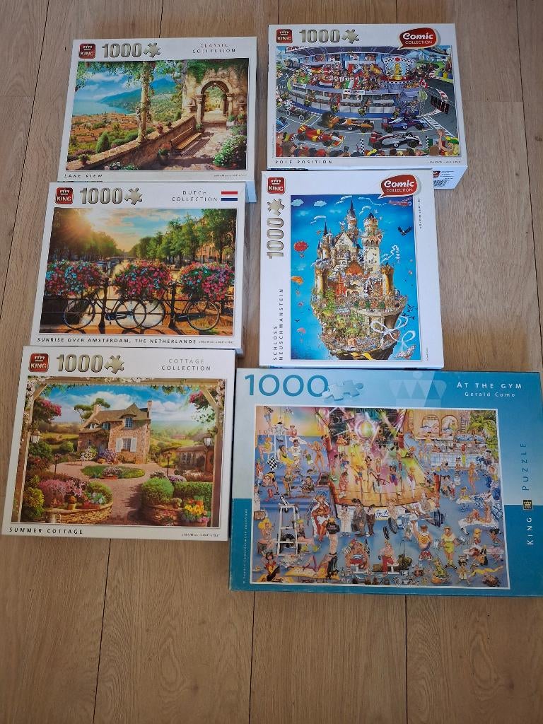 Diverse puzzels, Ophalen of Verzenden, 500 t/m 1500 stukjes, Zo goed als nieuw, Legpuzzel