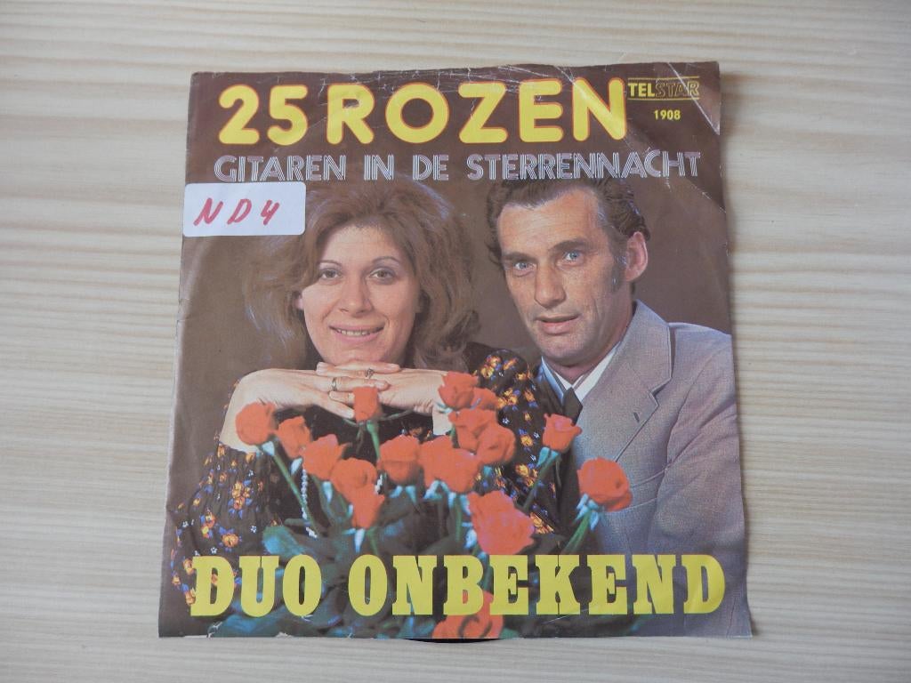 Duo onbekend- 25 rozen, Gebruikt, Verzenden, 7 inch, Single