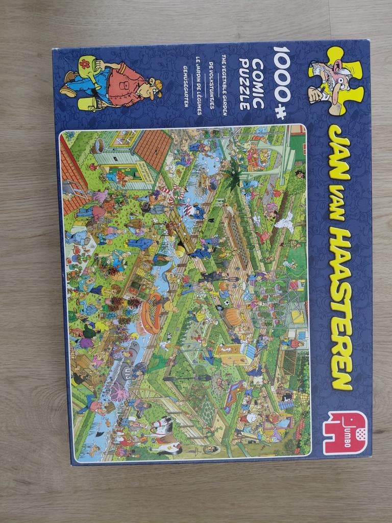 Jan van Haasteren De Volkstuintjes 1000 stukjes puzzel, Hobby en Vrije tijd, Ophalen of Verzenden, 500 t/m 1500 stukjes, Gebruikt