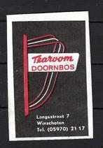 2914 Winschoten tearoom DOORNBOS, Ophalen of Verzenden, Nederland