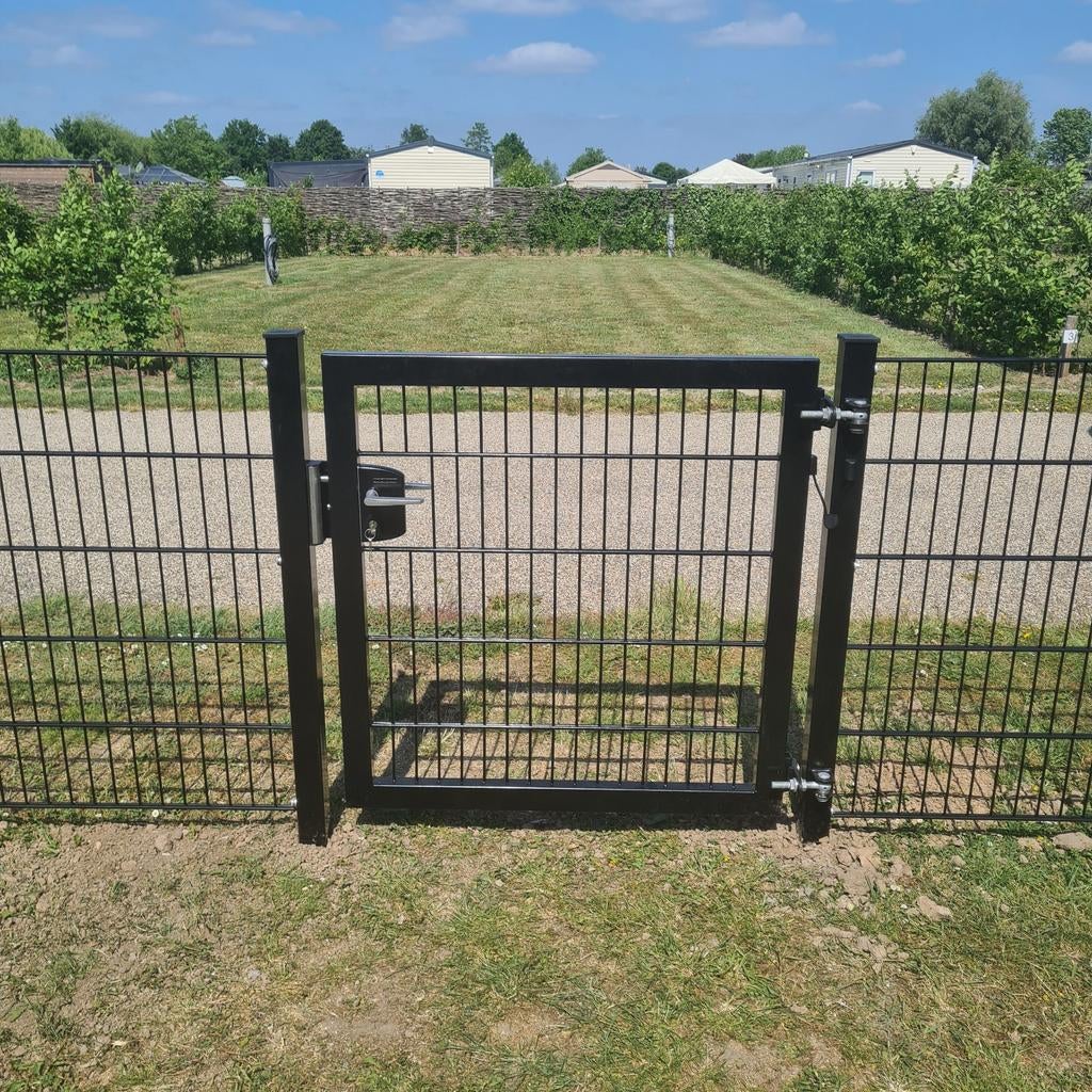 Poorten dubbelstaafmat, nieuw., Ophalen, 100 tot 150 cm, Nieuw, IJzer