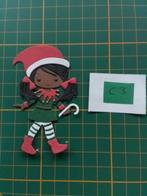 C3 Stansjes donkere kerst elf met stokje, Hobby en Vrije tijd, Ophalen of Verzenden, Nieuw, Kerst, Overige typen