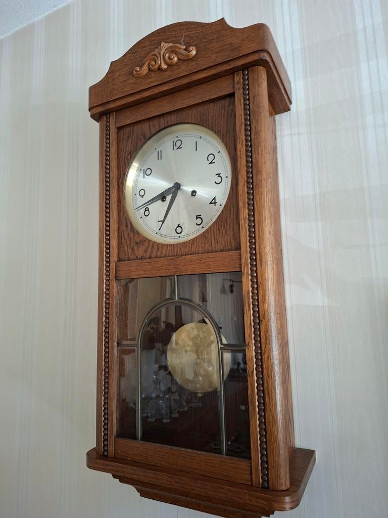 Vintage Duitse Jacht Stijl Westminster Klok, Ophalen of Verzenden