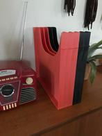 Vintage / retro platenbak / vinylhouder / platenkast SOMIN, Ophalen of Verzenden, Gebruikt, Overige typen