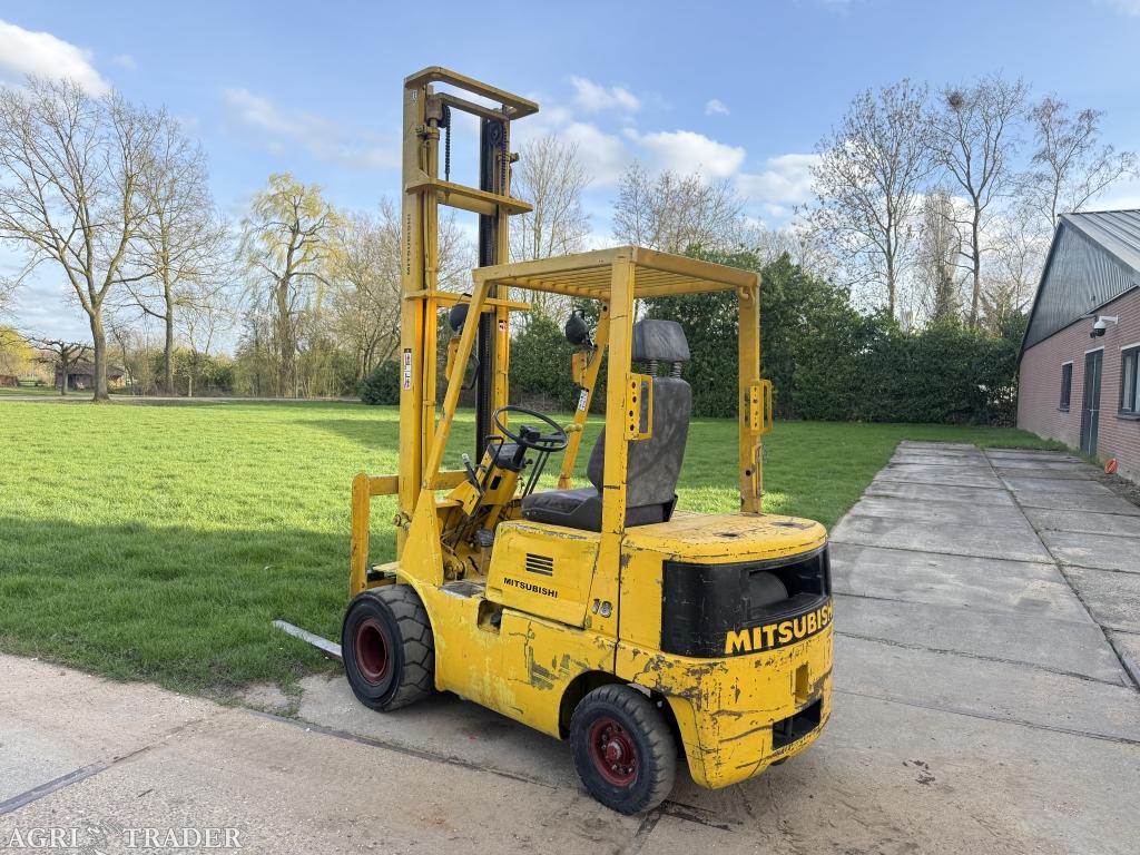 Mitsubishi 1800KG diesel heftruck 500cm semi ruw terrein, Info@vanbeurdenheftrucks.nl, Diesel, Heftruck, Ophalen of Verzenden