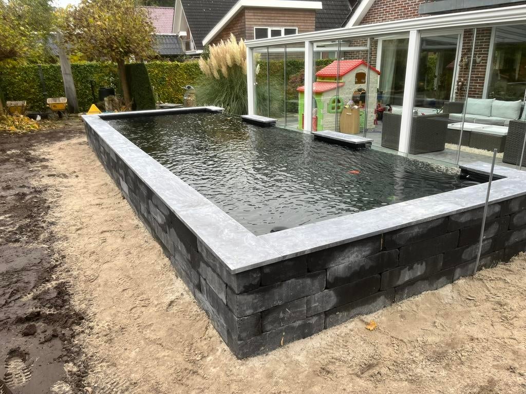 Vijverbouw vijveraanleg koi zwem vijvers, Tuin en Terras, Vijvers, Ophalen of Verzenden, Zo goed als nieuw