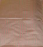 Nieuwe vintage lap stof zachtgroen lichtroze gestreept glans, Nieuw, Ophalen of Verzenden, 30 tot 120 cm, Katoen