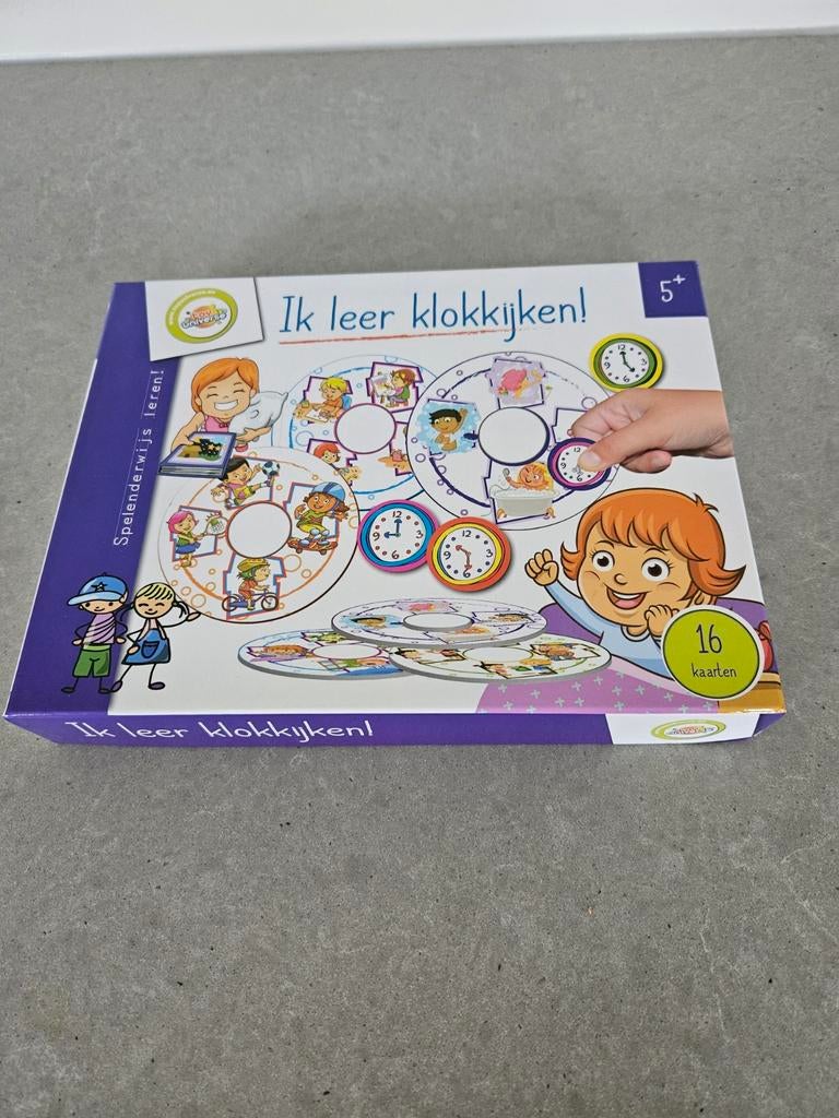 Ik leer klokkijken! Educatief spel voor kinderen, Ophalen of Verzenden, Zo goed als nieuw, Taal en Lezen
