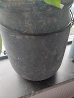 Stenen Bloempot Brynxz - H32cm, D25cm, Tuin en Terras, Bloempotten, Steen, Gebruikt, Rond, Minder dan 40 cm