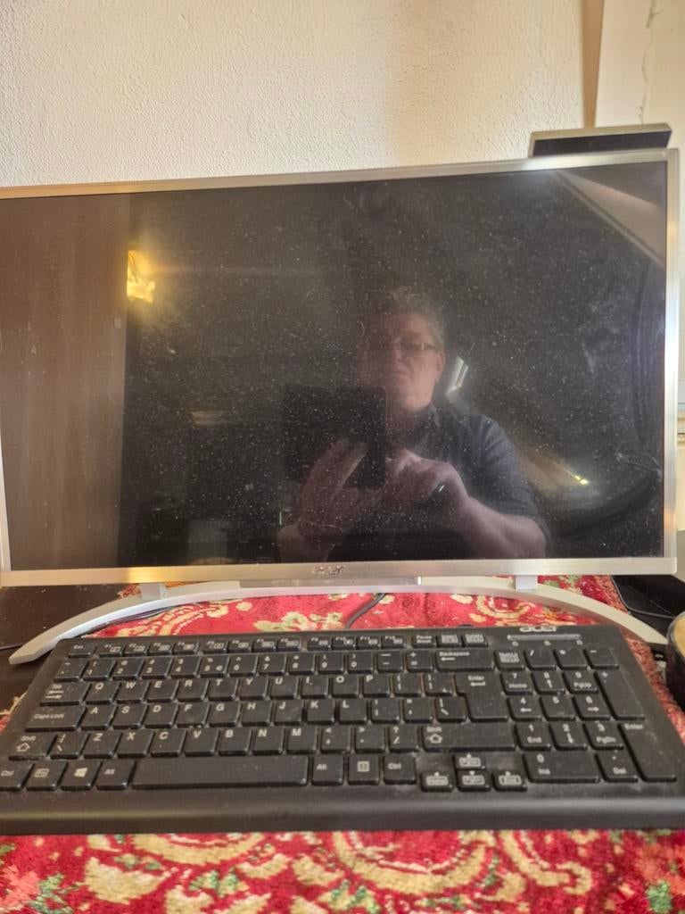 Acer Aspire C22-720 All-in-One PC, Computers en Software, Desktop Pc's, Gebruikt, HDD, Minder dan 4 GB, Met monitor