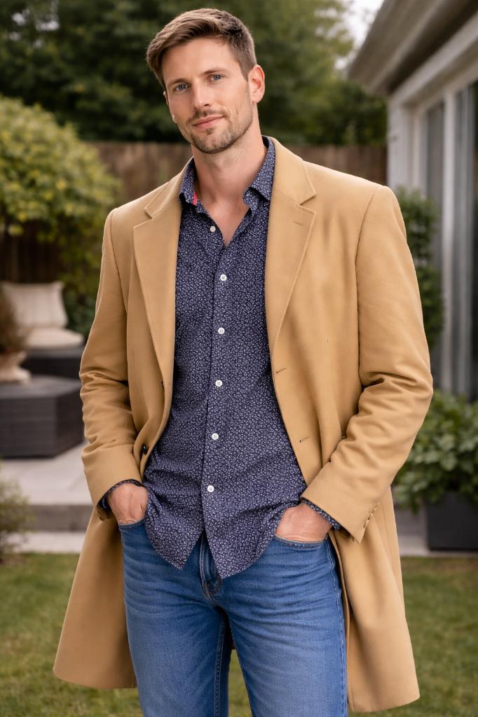 Luxe Wilvorst lange jas / trenchcoat Maat 52 102 vintage, Maat 52/54 (L), Beige, Ophalen of Verzenden, Zo goed als nieuw