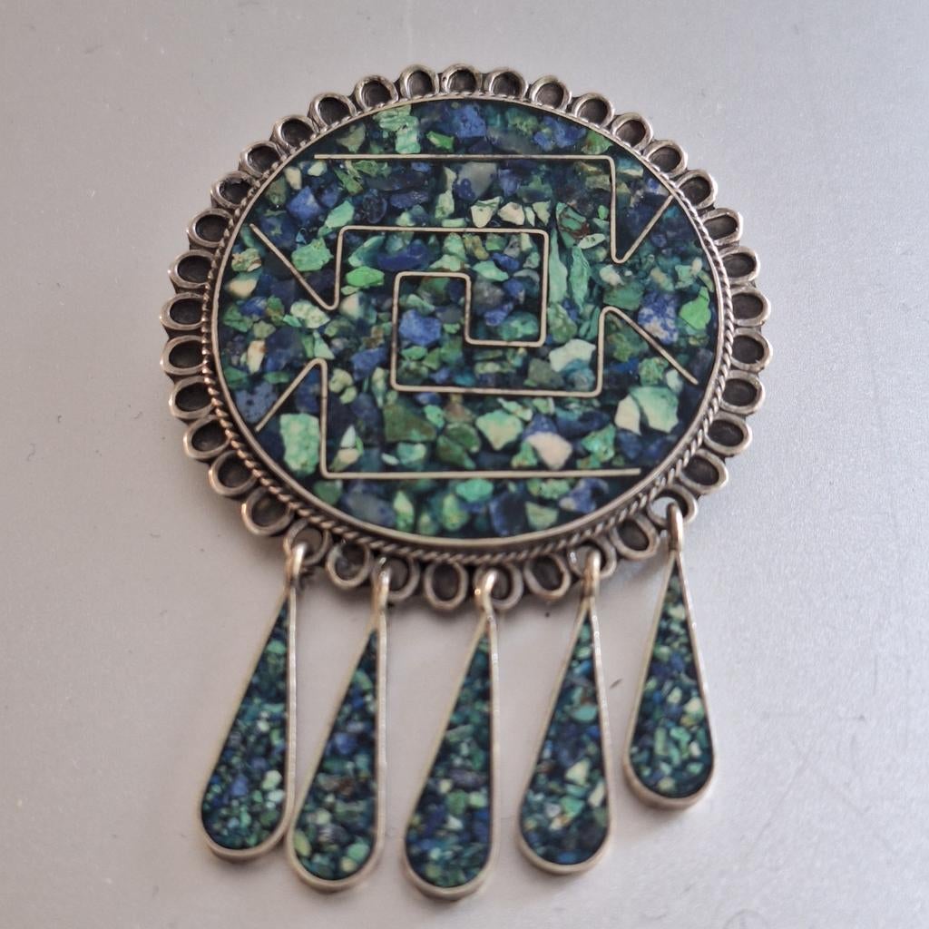 Taxco Mexico Culo broche hanger zilver, Sieraden, Tassen en Uiterlijk, Broches, 4 tot 7 cm, Ophalen of Verzenden, Zo goed als nieuw