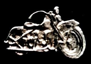 Harley- Davidson motor pin- zilverkleurig, Verzenden, Nieuw, Transport, Speldje of Pin