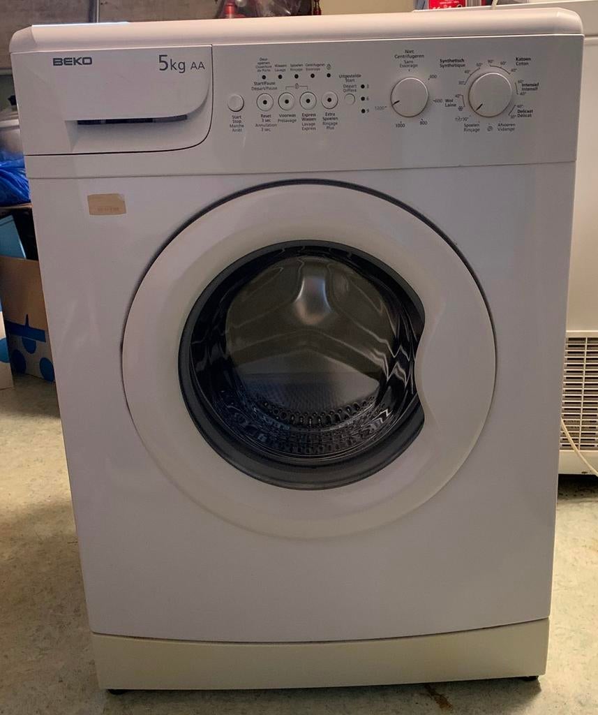 Wasautomaat, Ophalen, 1200 tot 1600 toeren, Gebruikt, Minder dan 85 cm