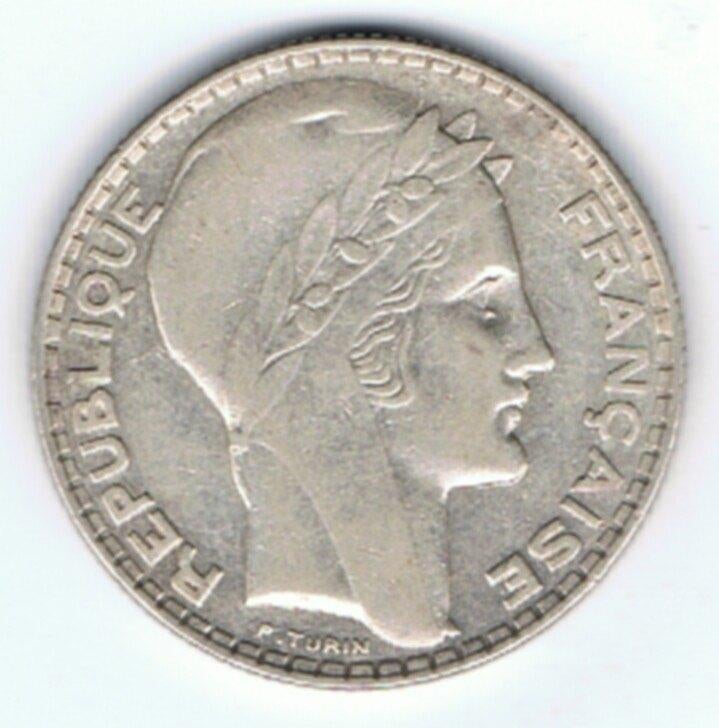 23-806 Frankrijk 10 franc 1930, Ophalen of Verzenden, Frankrijk, Losse munt, Zilver