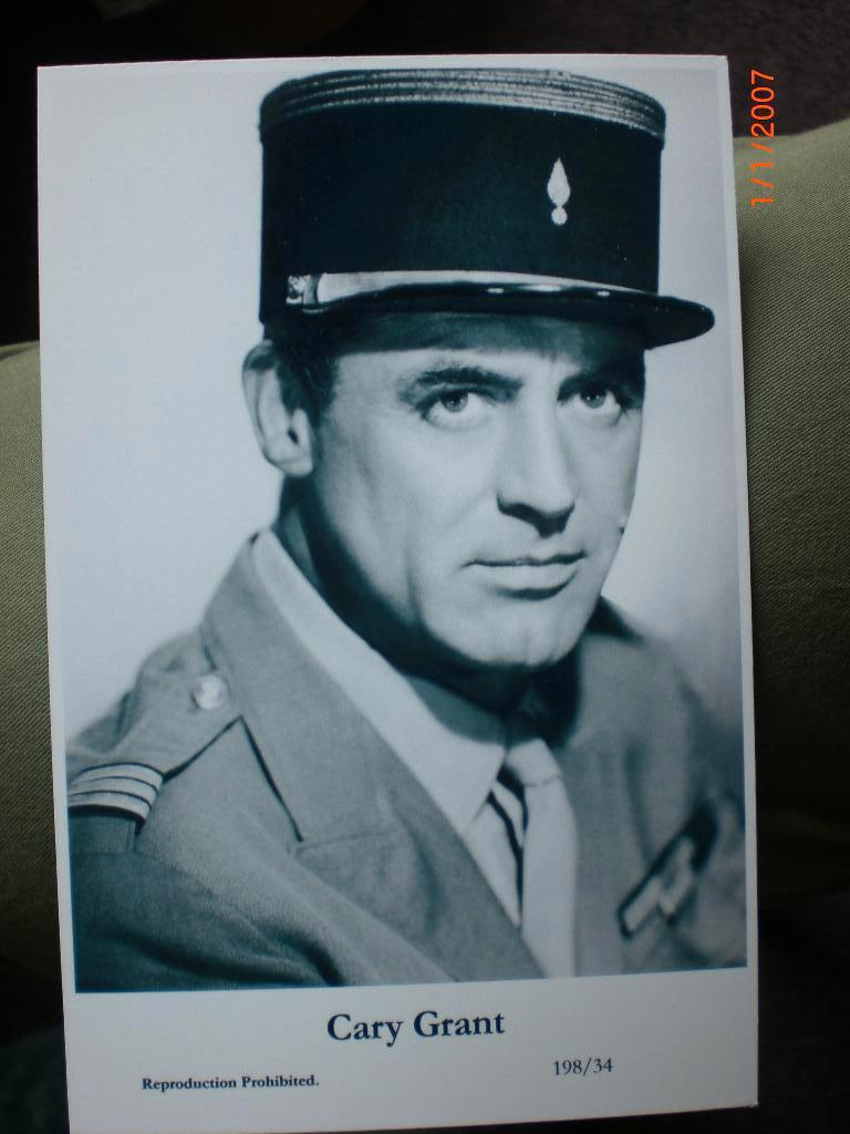 kaart Cary Grant 9, Ophalen of Verzenden, 1980 tot heden, Ongelopen, Sterren en Beroemdheden