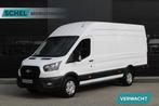 Ford Transit 350 2.0 TDCI L4H3 Trend RWD 130pk - 270gr deure, Auto's, Bestelauto's, Euro 6, 4 cilinders, 2500 kg, Wit