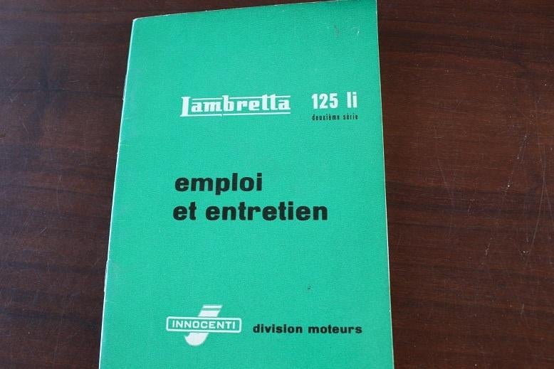 Lambretta 125Li 1959 scooter emploi et entretien instucties, Ophalen of Verzenden, Overige merken