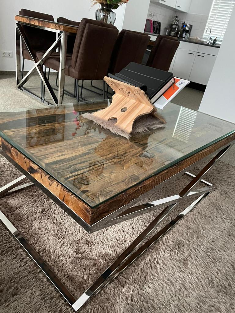 Salontafel, 100 tot 150 cm, Zo goed als nieuw, Minder dan 50 cm, Rechthoekig