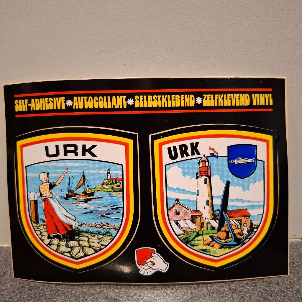 Sticker ansichtkaart urk nieuw, Ophalen of Verzenden, Nieuw, Overige typen