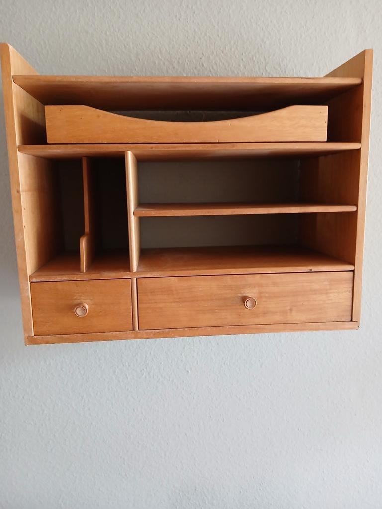 Vintage jaren 70 wandkastje, Ophalen of Verzenden, Gebruikt