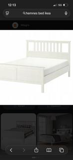 Hemnes ikea bed, Huis en Inrichting, Slaapkamer | Bedden, Ophalen, Gebruikt, Wit, Tweepersoons