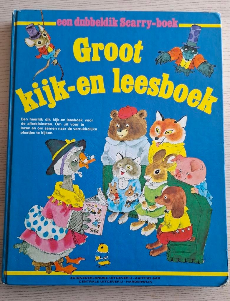 Jeugdsentiment: Een dubbeldik Richard Scarry boek, Boeken, Ophalen of Verzenden, Gelezen