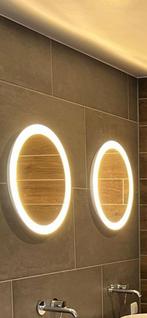 2 Spiegels ( badkamer)  met licht, Ophalen, Minder dan 50 cm, Overige typen, Zo goed als nieuw