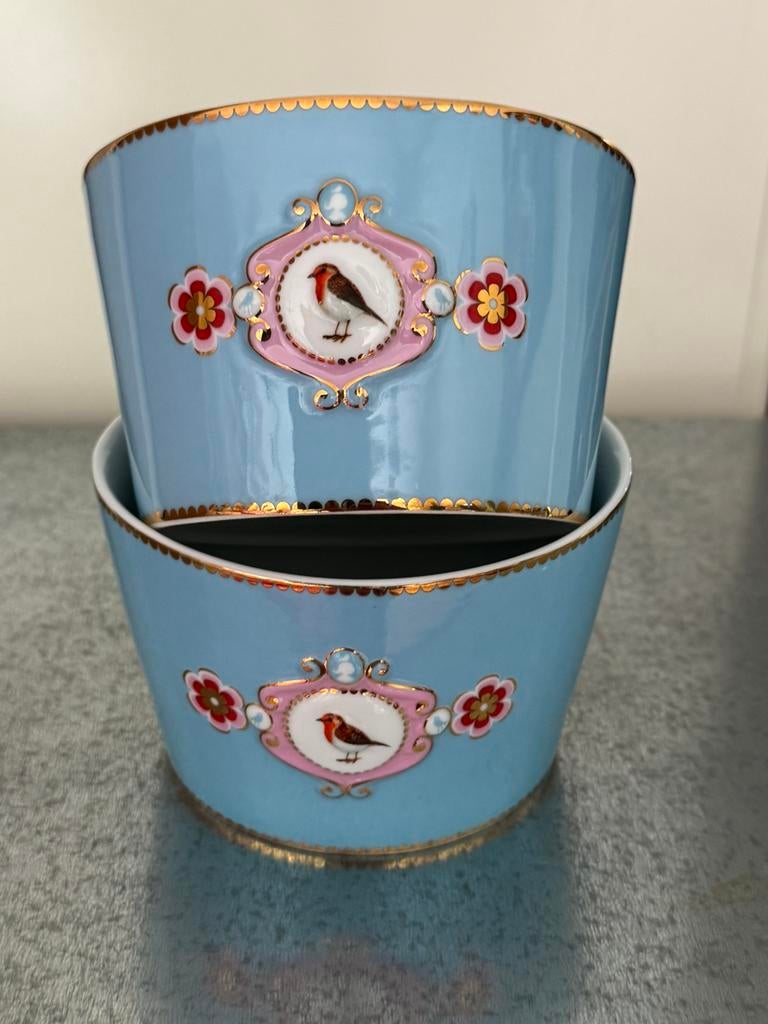 Pip Studio servies Love Birds blauw 2 kommen 12.5 cm, Huis en Inrichting, Keuken | Servies, Overige typen, Ophalen of Verzenden