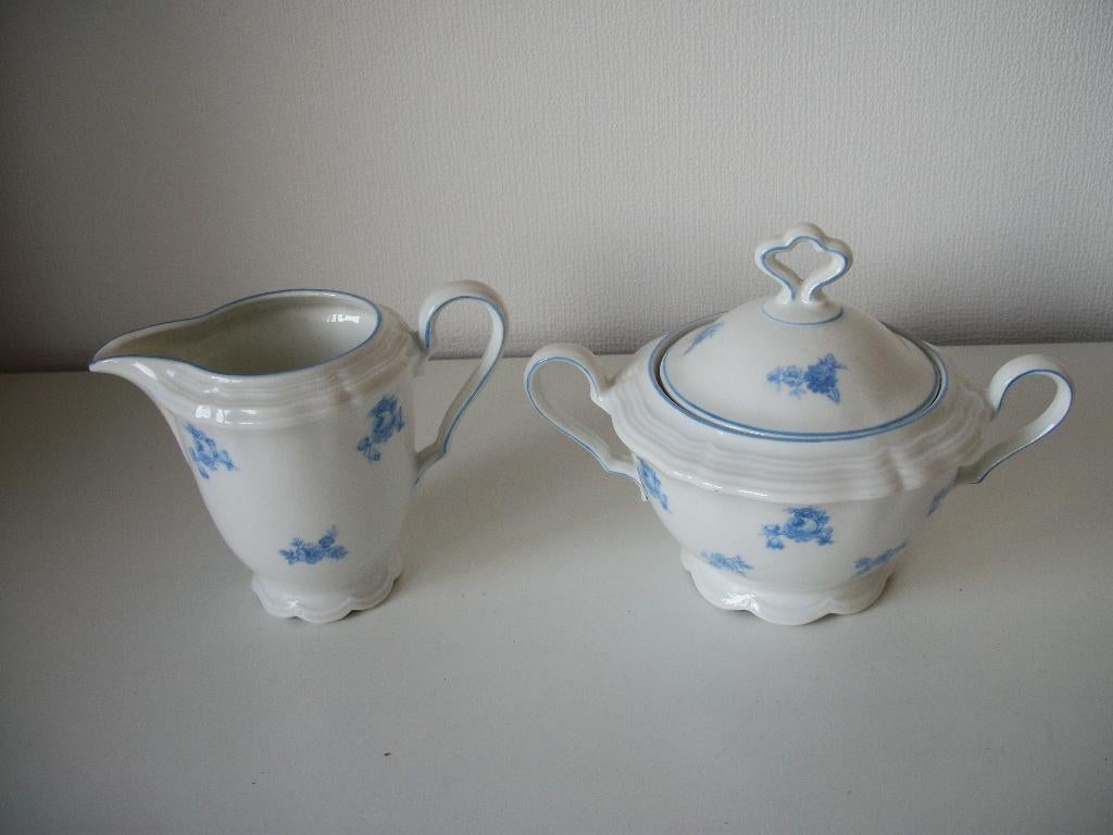 Roomstel Seltmann Weiden Marie Luise Blauw Bloemen - zgan, Antiek en Kunst, Ophalen of Verzenden