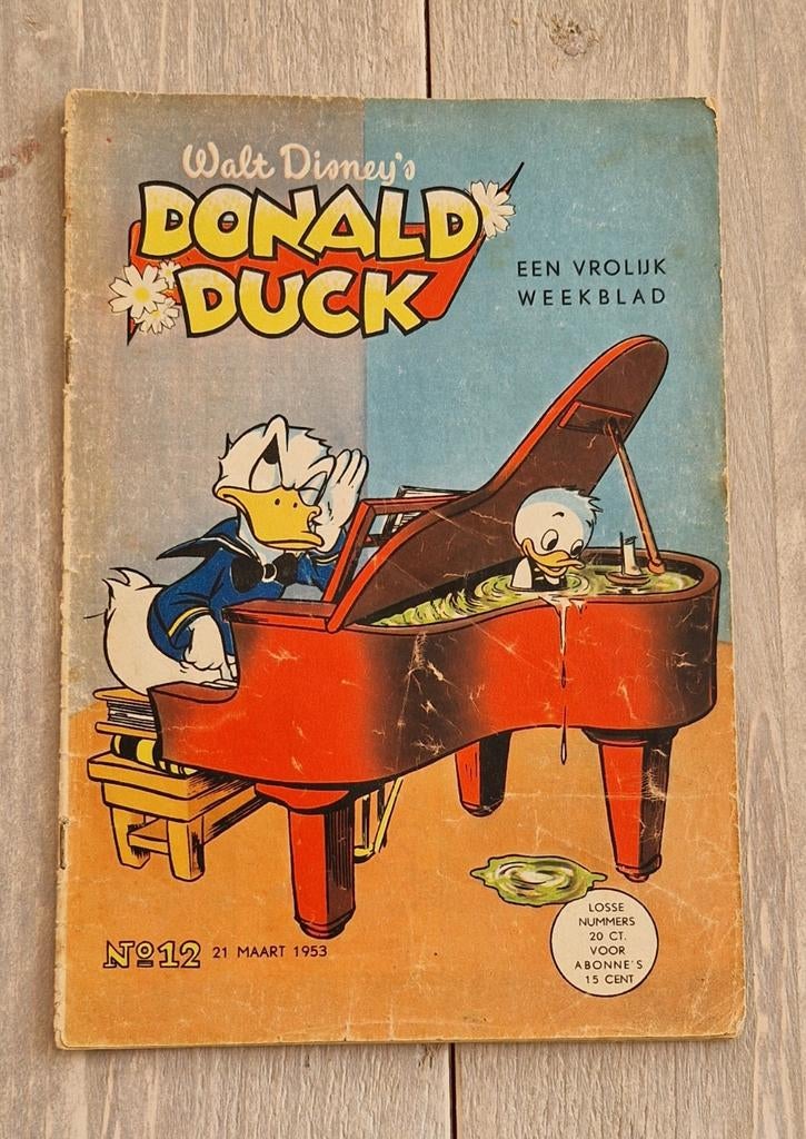Donald Duck Weekblad Nr. 12 - 21 Maart 1953, Boeken, Ophalen, Gelezen, Walt Disney, Eén stripboek