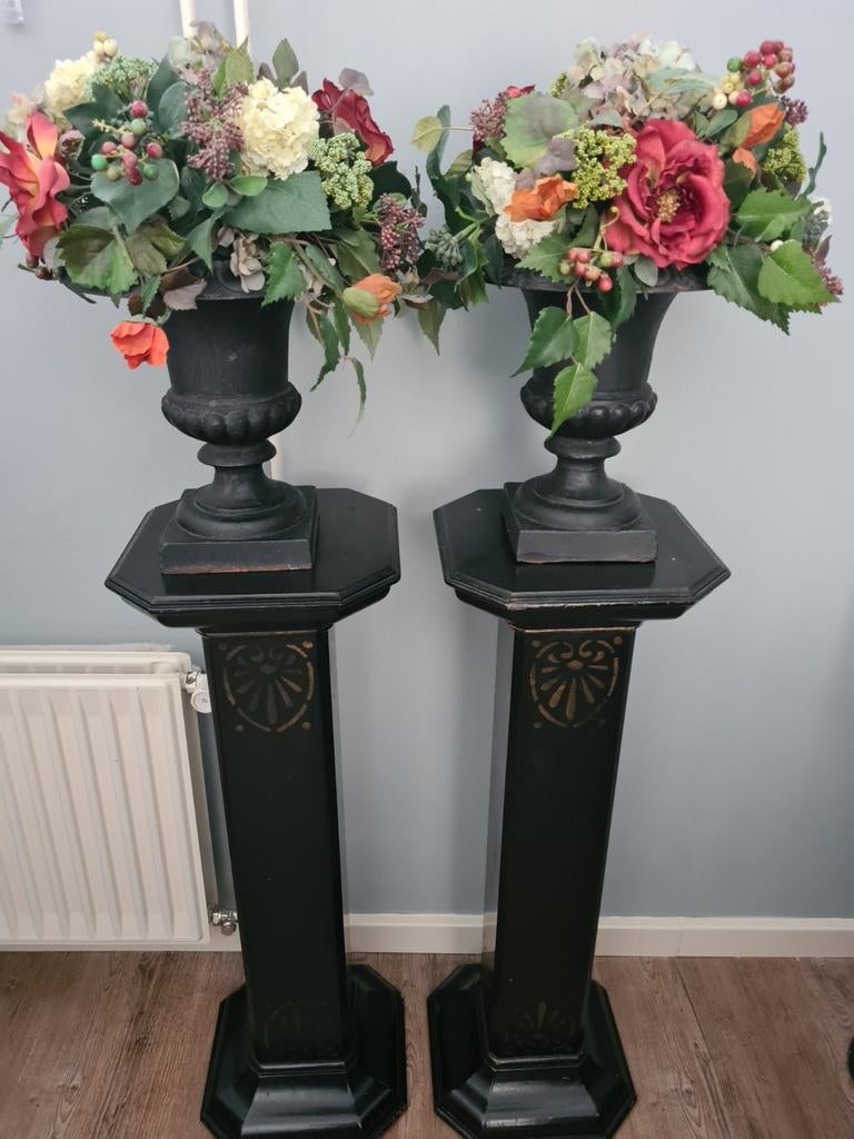 2 antieke zuilen (barokstijl), Ophalen
