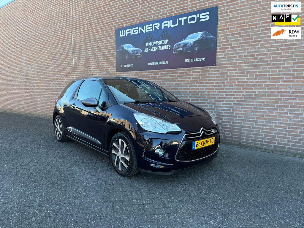 Citroen DS3 1.2 VTi So Chic Navi PDC Cruise-control Airco-au, Auto's, Voorwielaandrijving, Euro 5, Gebruikt, 1199 cc