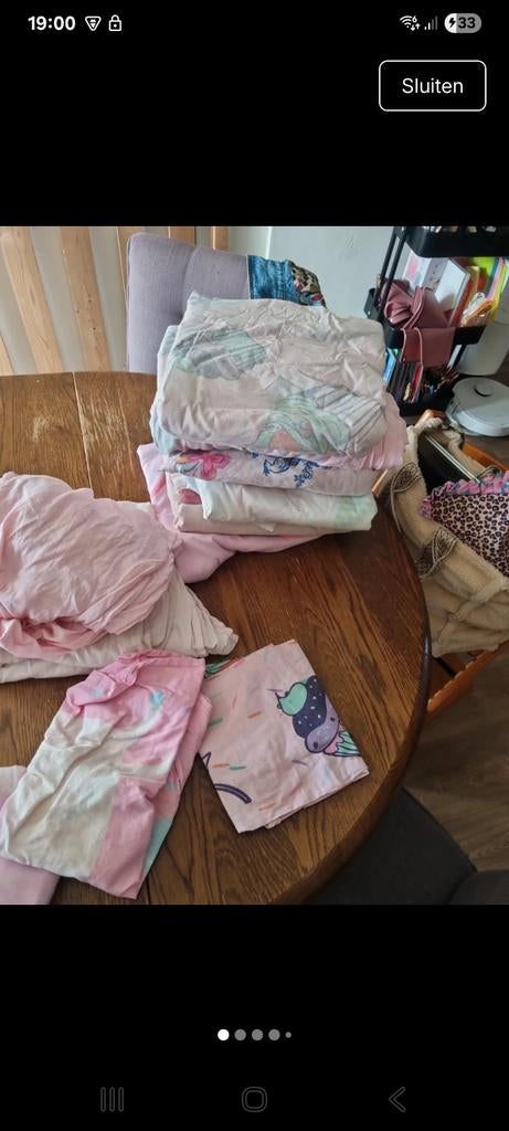 Dekbed overtrekken meisje, Kinderen en Baby's, Kinderkamer | Beddengoed, Gebruikt, Meisje, Dekbedovertrek, Ophalen of Verzenden