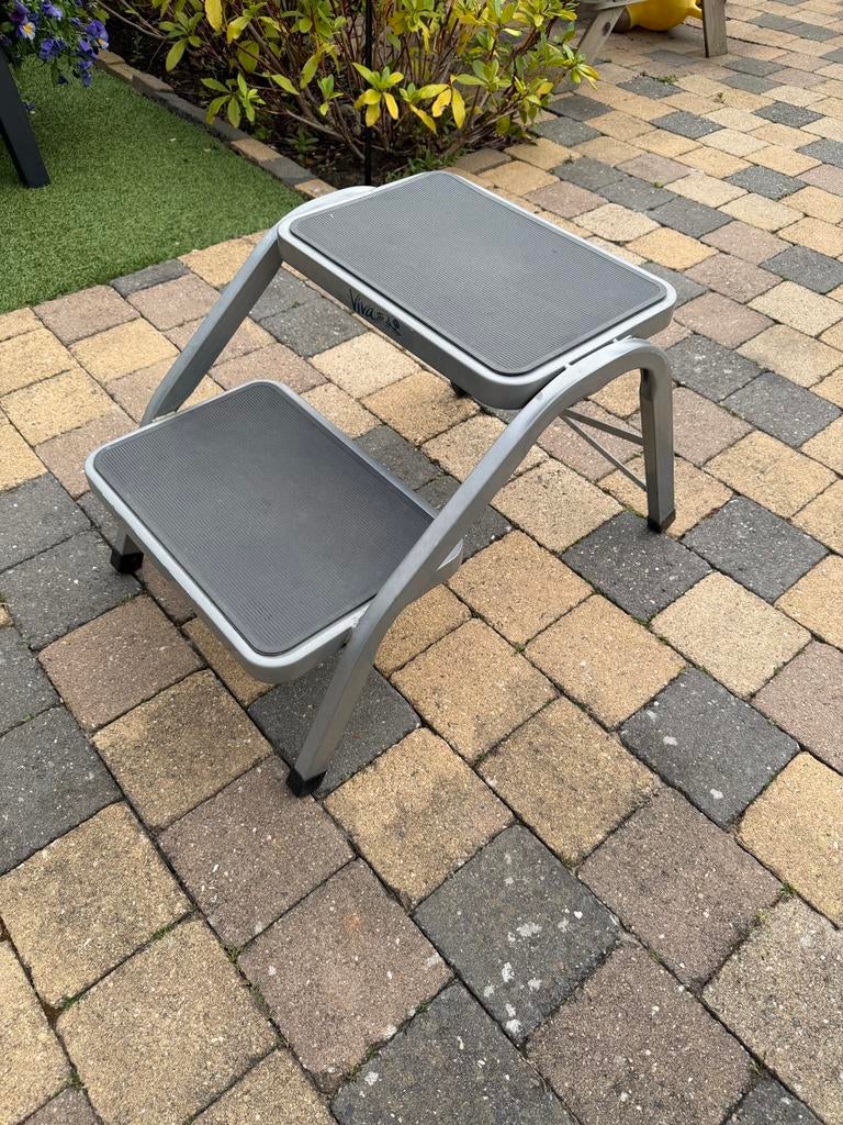 Dubbele opstap voor caravan of camper - Viva, Caravans en Kamperen, Caravan accessoires, Ophalen of Verzenden, Gebruikt