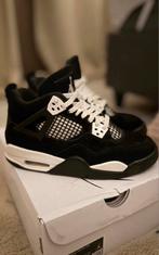 Nike Air Jordan 4 - Zwart/Wit - blackthunder, Zwart, Ophalen of Verzenden, Sneakers of Gympen, Zo goed als nieuw