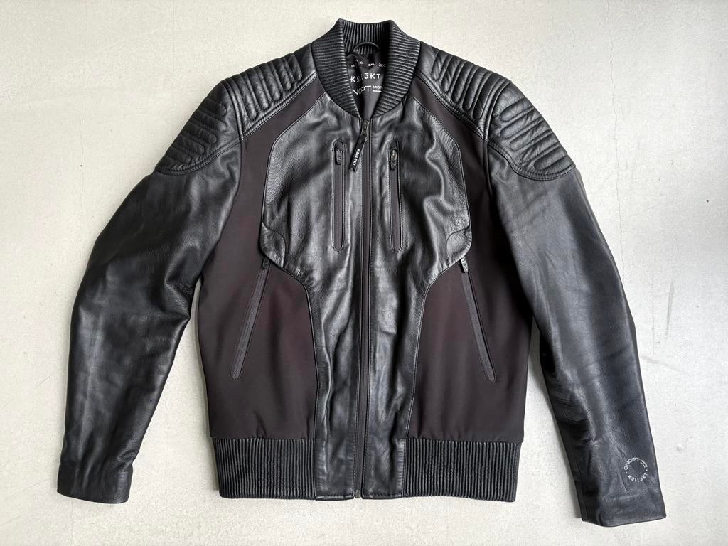 Leren jas / jack / bikerjack - NIEUW!, Ophalen of Verzenden, Nieuw, Maat 52/54 (L), Zwart