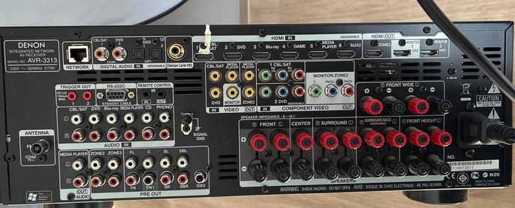 Denon AVR-3313 Netwerk AV Receiver - Krachtige 7.1 Surround, Audio, Tv en Foto, Versterkers en Receivers, Gebruikt, 7.1, 120 watt of meer