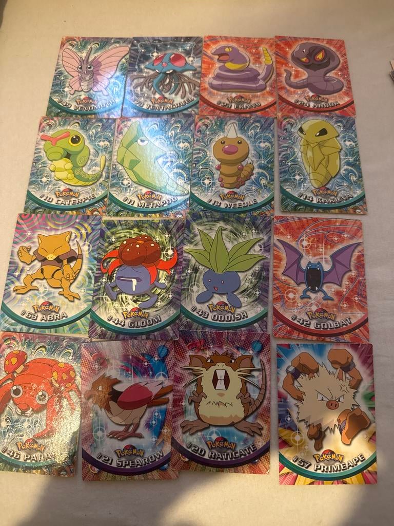 Pokémon Topps kaarten - Diverse karakters, Ophalen of Verzenden, Gebruikt, Meerdere kaarten