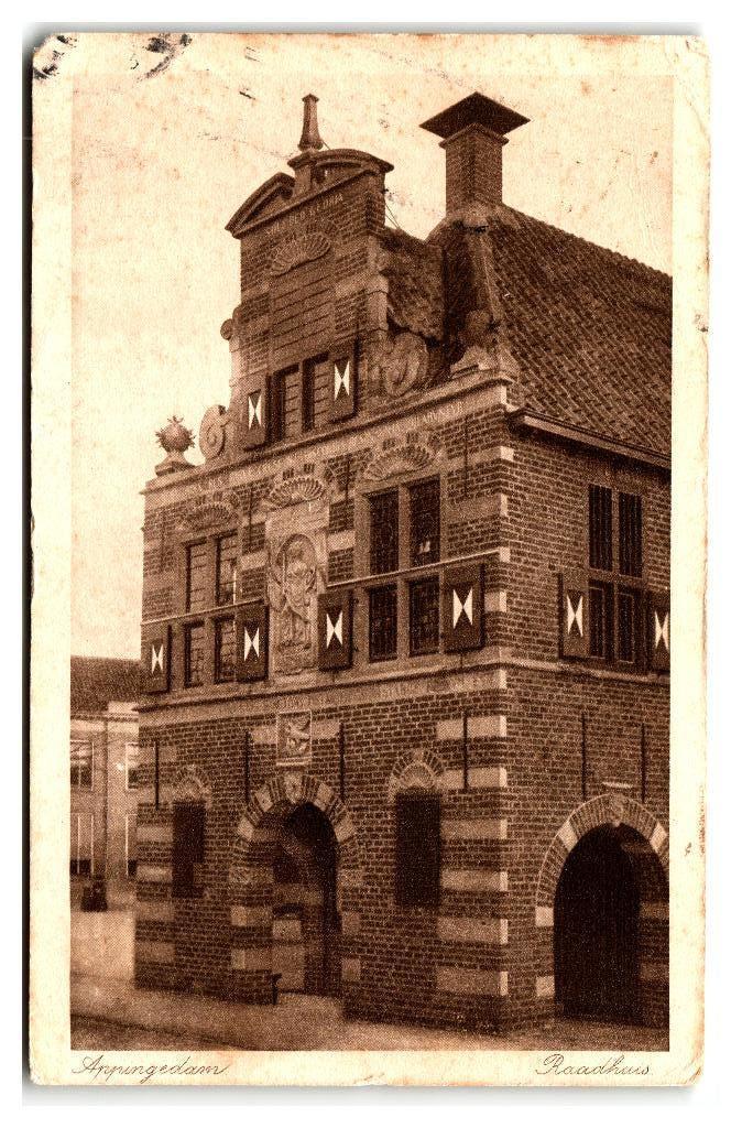 Appingedam, Raadhuis, Verzenden, Voor 1920, Gelopen, Groningen