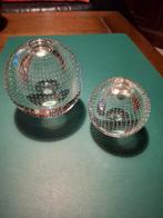 2 leerdam spijkerglas vaas, Ophalen of Verzenden