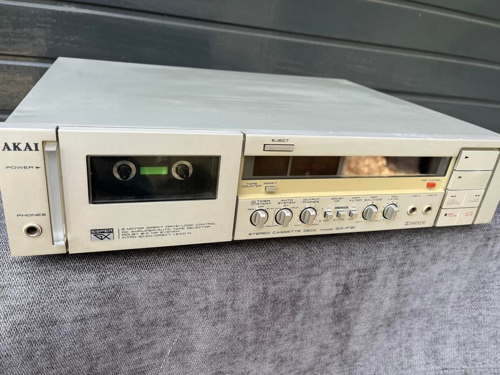 Akai GX-F31, opknapper, Audio, Tv en Foto, Cassettedecks, Ophalen of Verzenden, Enkel, Akai, Tiptoetsen