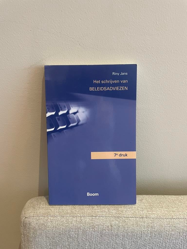 R. Jans - Het schrijven van beleidsadviezen, Sociale wetenschap, R. Jans, Ophalen of Verzenden, Zo goed als nieuw
